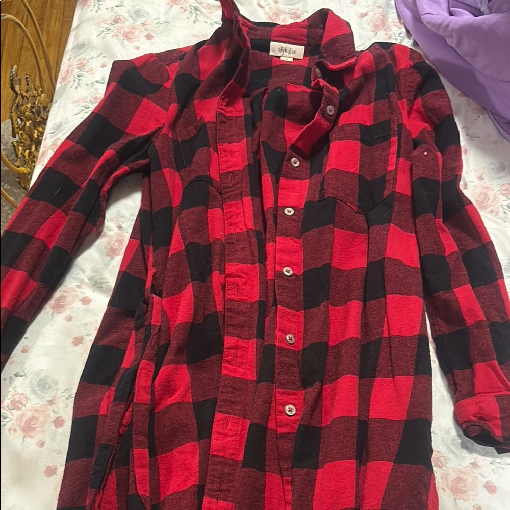 Red and Black Plaid woman’s dress